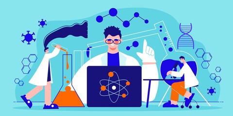 Science Laboratory Horizontal Poster