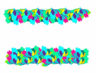 tropical background colorful plumage feathers