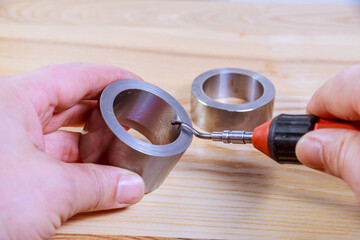 Deburring tool for metal, wood, aluminum, copper and plastic. The process of deburring metal.