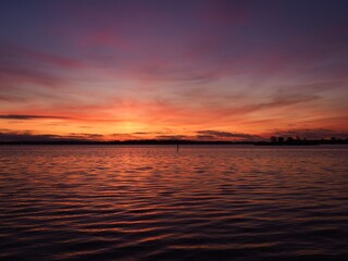 Sunrise in Helsinki harbor November 2019