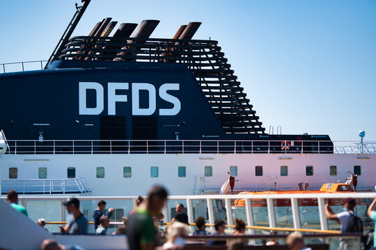 DFDS ferry, shoot taken from another ferry