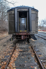 Fototapeta na wymiar Vintage and classic railway train car