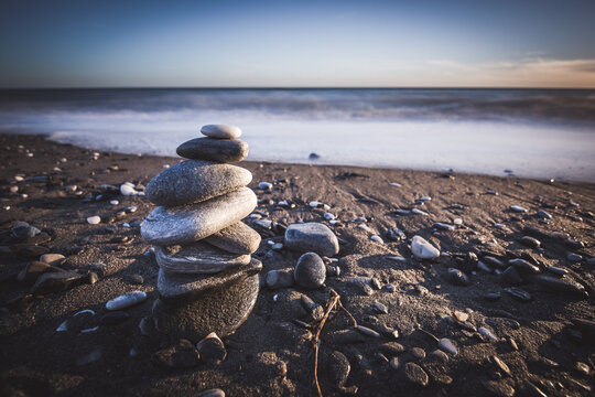 Steinmandl am Meer