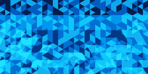 Modern blue impression polygon triangle background material. Vector abstract blue, triangles background.