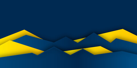 Dark blue orange shiny triangle abstract background vector presentation design with modern and futuristic corporate concept 