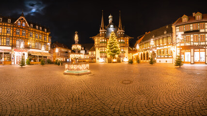 Panorama Weihnachtsmarkt Wernigerode