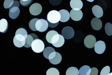 multicolored Bokeh balls abstract defocused back ground