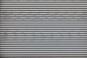 detail of corrugated iron wall with different plates