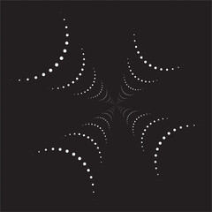An abstract dotted burst pattern background image.