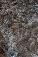 Zig Zagging Strips of Glass on Glass Mountain