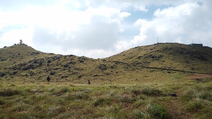 Beautiful grassland, Ponmudi hill station Thiruvananthapuram, Kerala landscape view