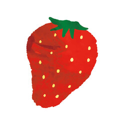 水彩風  苺のイラスト素材