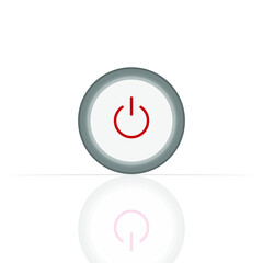 On Off Push style power buttons, The Off buttons are enclosed in red icon