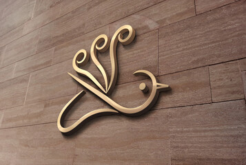 3d bird logo design for any purpose