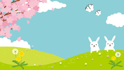 桜 背景イラスト Wall Mural Wallpaper Murals Wallsheaven Perori