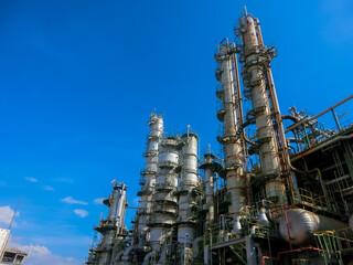 plant petrochemical  In the daytime with copy space on top.