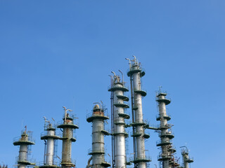 plant petrochemical  In the daytime with copy space on top.