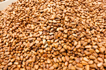 The supermarket sells delicious pine nuts