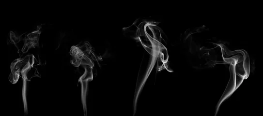 Abwaschbare Fototapete Rauch Rauch schwarzer Hintergrund
