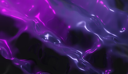 3D rendering Abstract Looped Stylish Color Smooth liquid. Concept Multicolor Liquid Texture. Purple Blue Reflection Surface close up. Trendy Colorful Fluid Abstraction concept. Beautiful Gradient