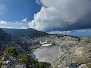 landscape with clouds and blue sky