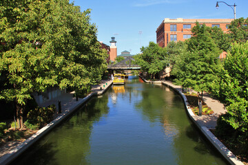 Riverwalk and canal in Oklahoma
