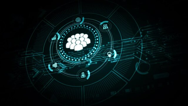 Business, Technology, Internet and network concept. Human Resources HR management recruitment employment headhunting concept.