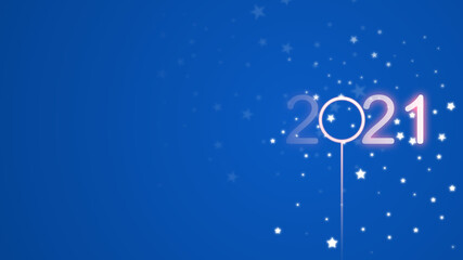 greeting card. happy new year 2021