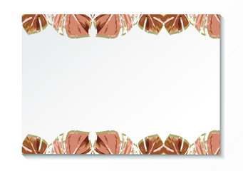 Watercolor Green Branch Bacgkround. vector EPS 10