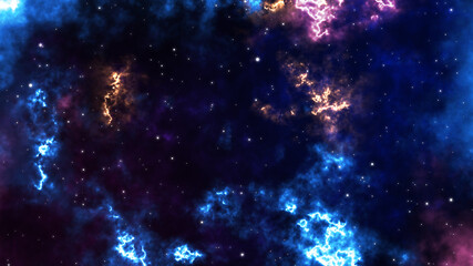 Fototapeta na wymiar Loop Aurora galaxy animation. Sci-fi galaxy Fantasy Voyage Through Space. Star field Fly through in a space galaxy in big bang. Abstract Sci-fi Video with Space. Dark zone colorful
