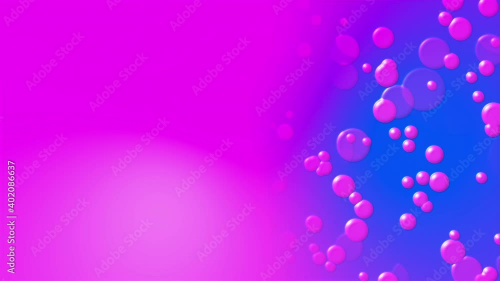 Poster abstract multicolored backdrop with round bubbles. computer generated 3d rendering