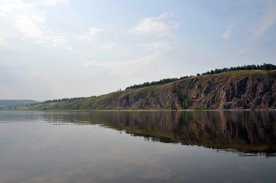 Tom River near the town of Yurga, Kemerovo region in Western Siberia