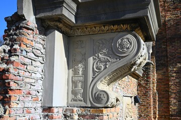 Limestone Corbel Among Ruins ©  Mike Stanfield