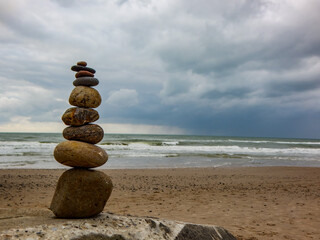 stones on the beach