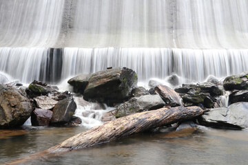 waterfall on the rocks