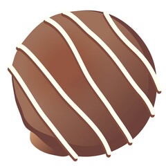 1粒の丸いチョコレート