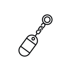 Key chain icon design. vector illustration