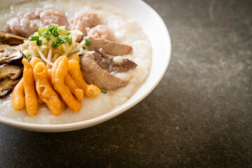 Pork Congee or Porridge with Pork