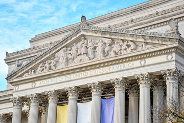 Fototapeta premium The National Archives of the United States of America in Washington, DC, USA.