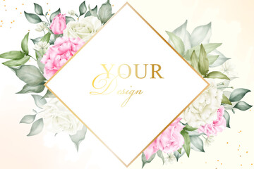 floral background for wedding invitation