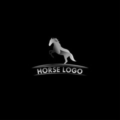 Horse Logo Vector Design For Banner Print and Greeting Background