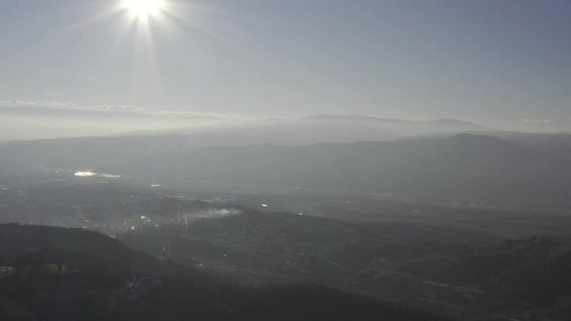 Aerial, Sandanski Surroundings, Pirin And Rila Mountains, Bulgaria