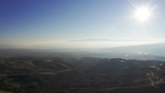 Aerial, Sandanski Surroundings, Pirin And Rila Mountains, Bulgaria