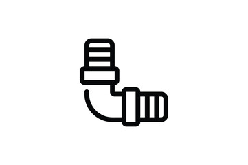 Plumber Outline Icon - Wrench