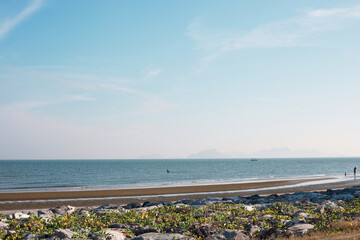 Beautiful tropical beach , beach and sea in Thailand