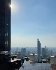 view of the city in Bangkok Thailand