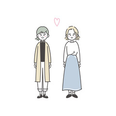 同性カップルのイラスト