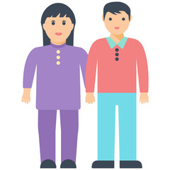 Fototapeta premium Adult Flat Icon