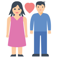 Couple Flat Icon