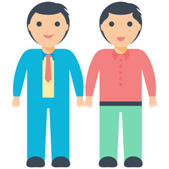 Twins Flat Icon